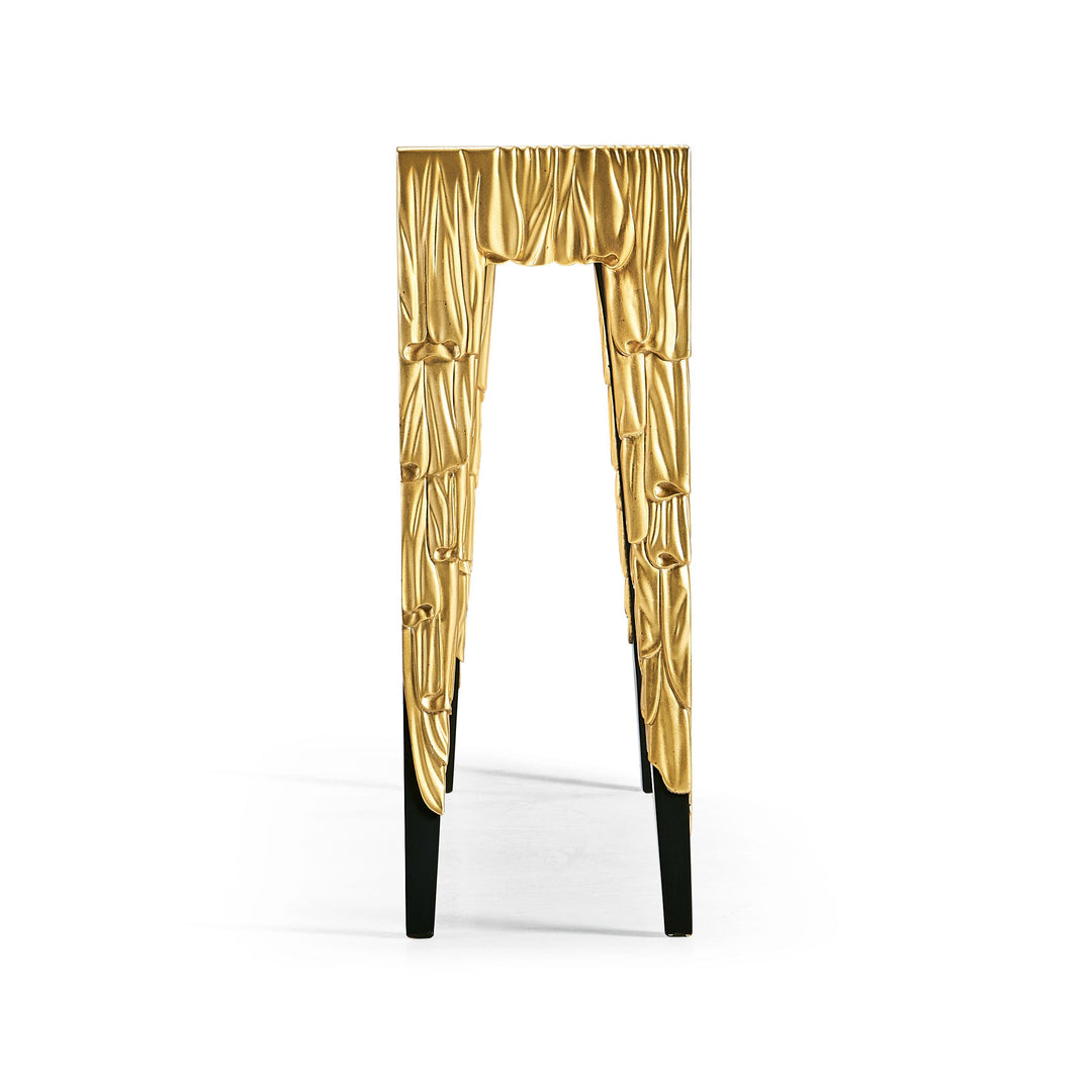 Narrow Console Table Candle Wax - Gold