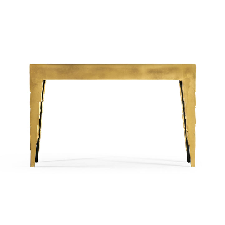 Narrow Console Table Candle Wax - Gold