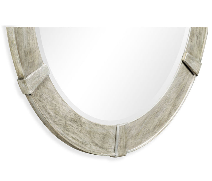 Round Mirror Rustic in Rustic Grey