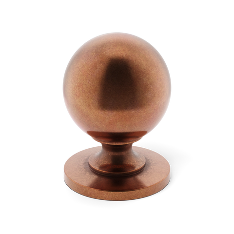 Cotswold Skåpsknopp, kulform — Armac Martin — Antik koppar - AGC