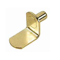 HyllhÄllare L-form MÀssing 6mm 4st