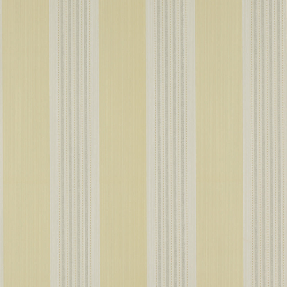 Colefax Fowler Tapet Tealby Stripe Yellow/Grey