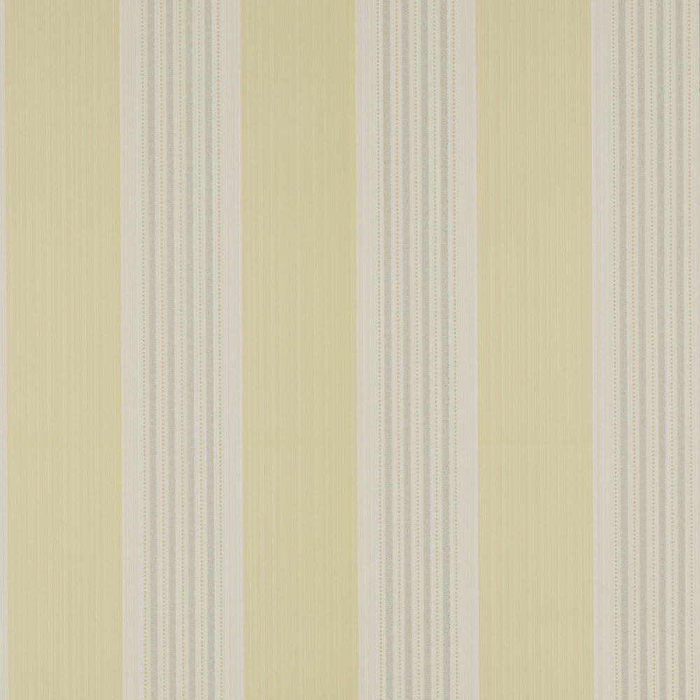 Colefax Fowler Tapet Tealby Stripe Yellow/Grey