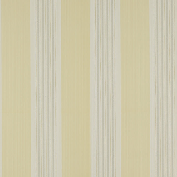 Colefax Fowler Tapet Tealby Stripe Yellow/Grey