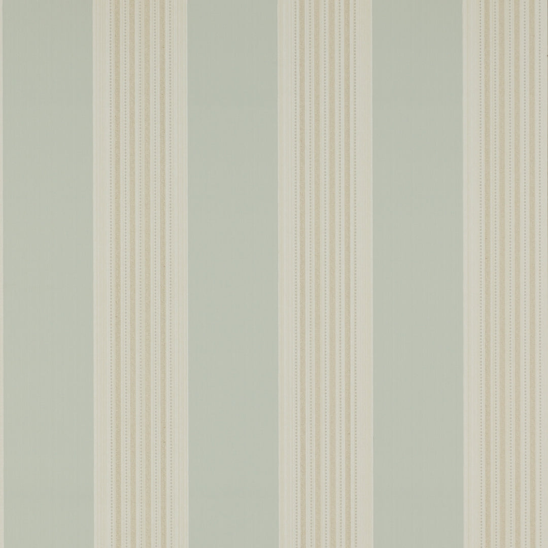 Colefax Fowler Tapet Tealby Stripe Aqua/Beige