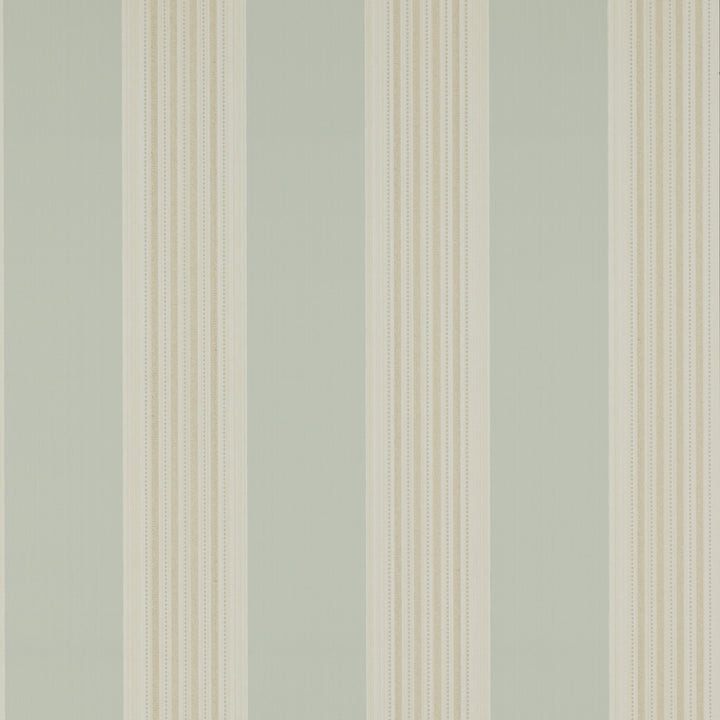 Colefax Fowler Tapet Tealby Stripe Aqua/Beige