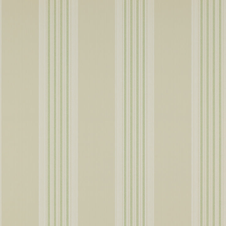 Colefax Fowler Tapet Tealby Stripe Beige/Green