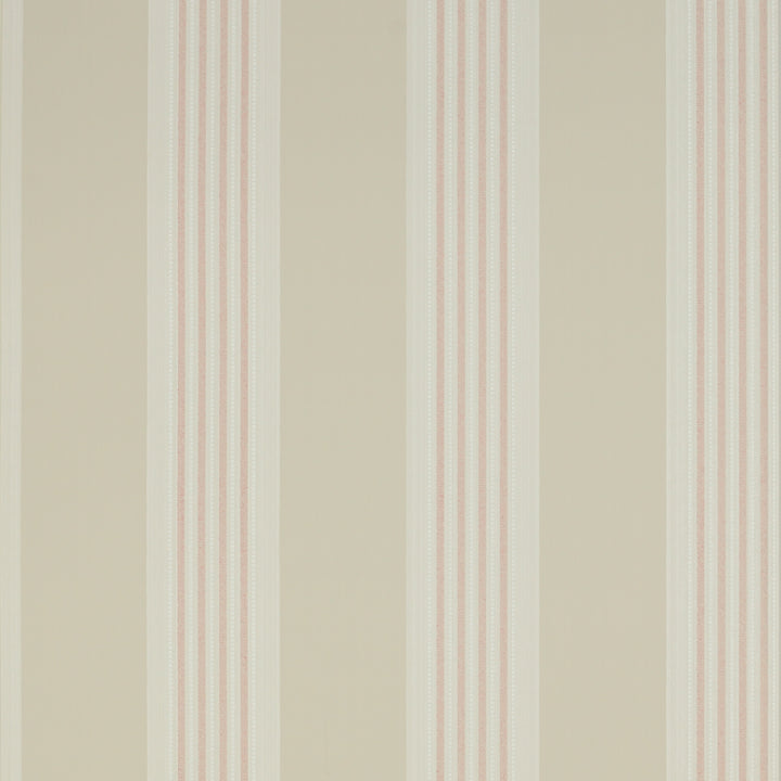 Colefax Fowler Tapet Tealby Stripe Cream/Pink