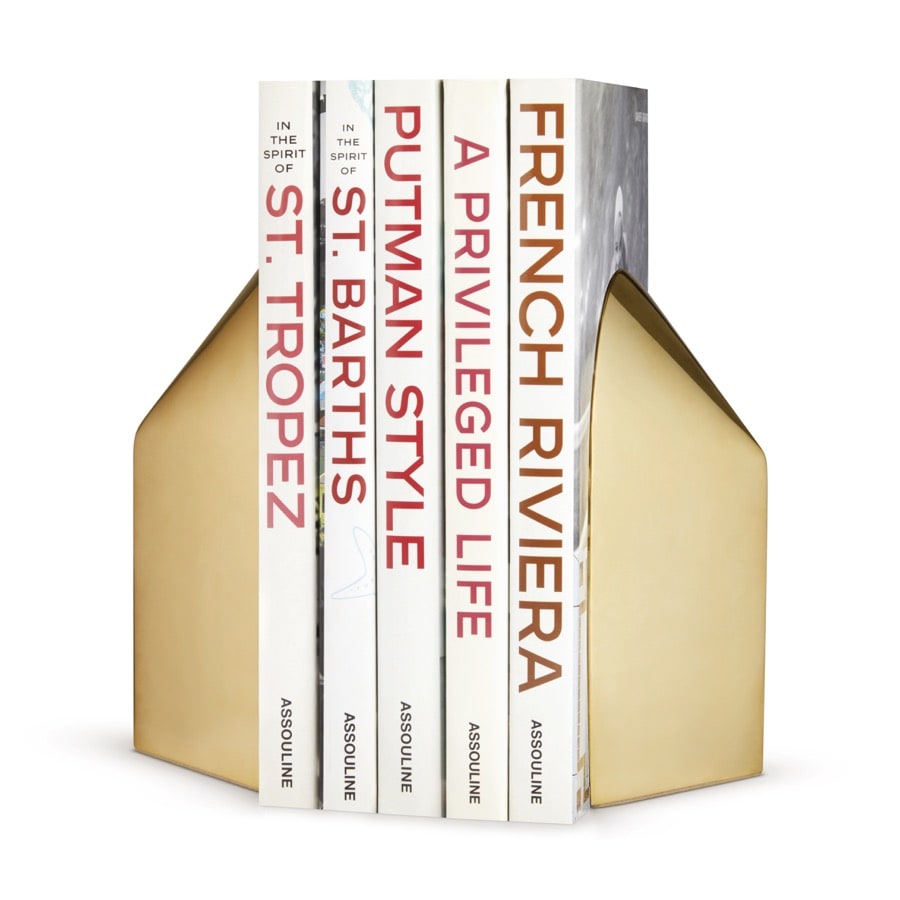 Aerin Bokstöd Archer (Set Of Two) Gold