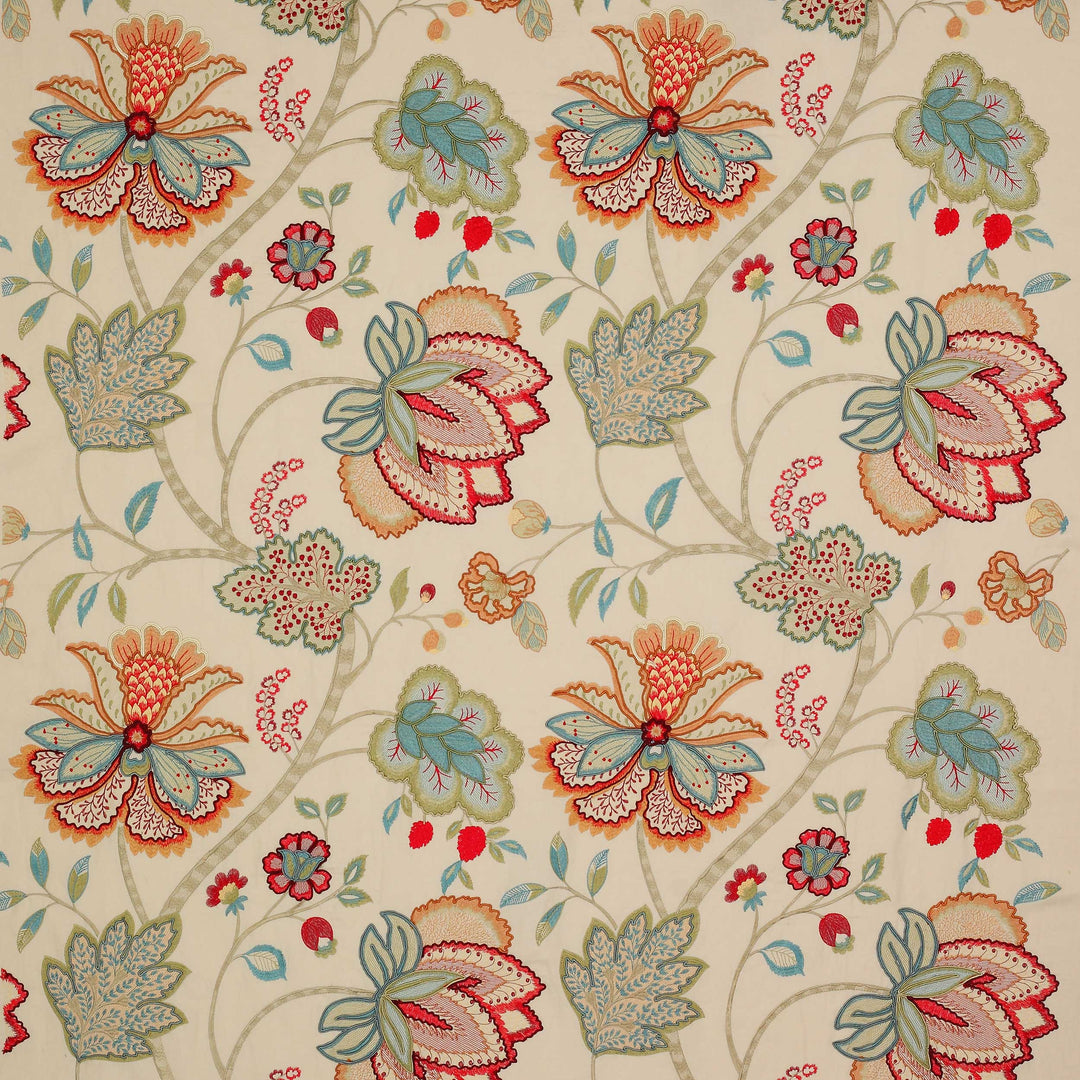 Colefax and Fowler Tyg Baptista Linen Red Sage