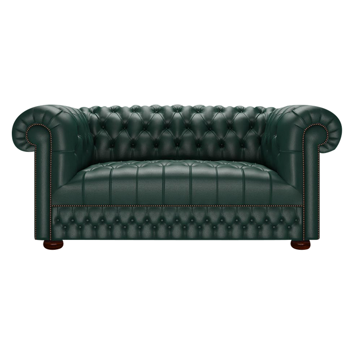 Cromwell 2 Sits Chesterfield Soffa Birch Forest Green