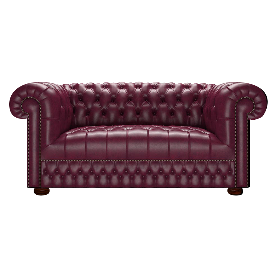 Cromwell 2 Sits Chesterfield Soffa Old English Burgundy