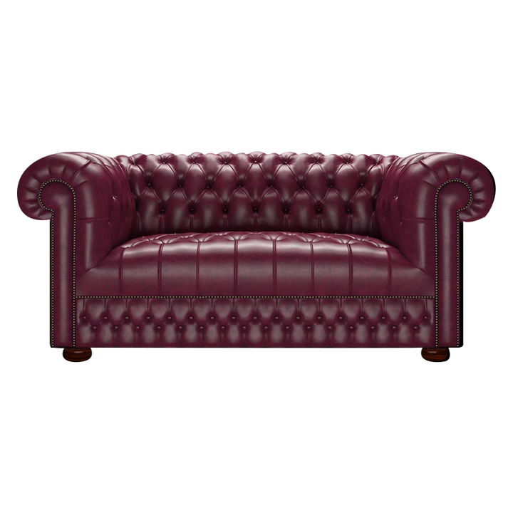 Cromwell 2 Sits Chesterfield Soffa Old English Burgundy