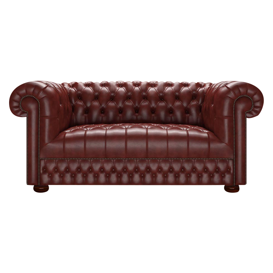 Cromwell 2 Sits Chesterfield Soffa Old English Chestnut