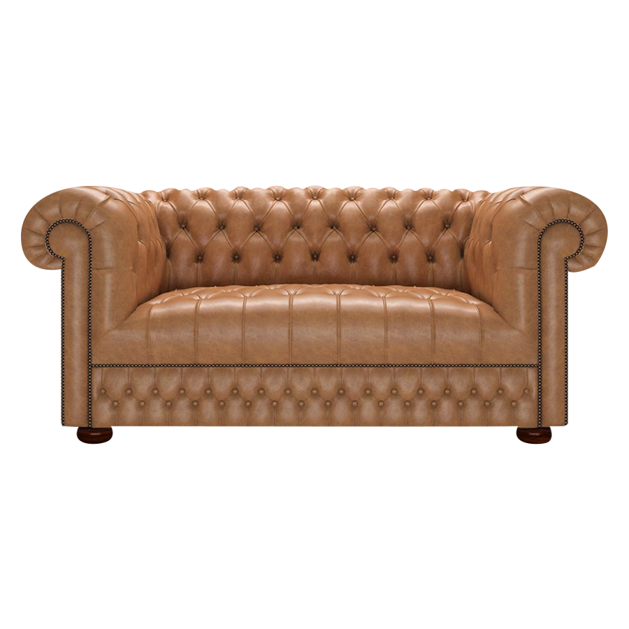 Cromwell 2 Sits Chesterfield Soffa Old English Tan