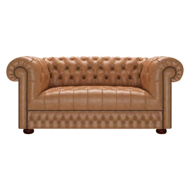 Cromwell 2 Sits Chesterfield Soffa Old English Tan