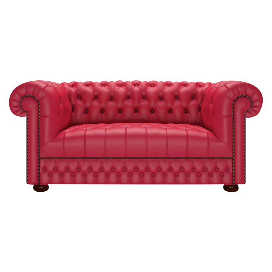 Cromwell 2 Sits Chesterfield Soffa Shelly Flame Red
