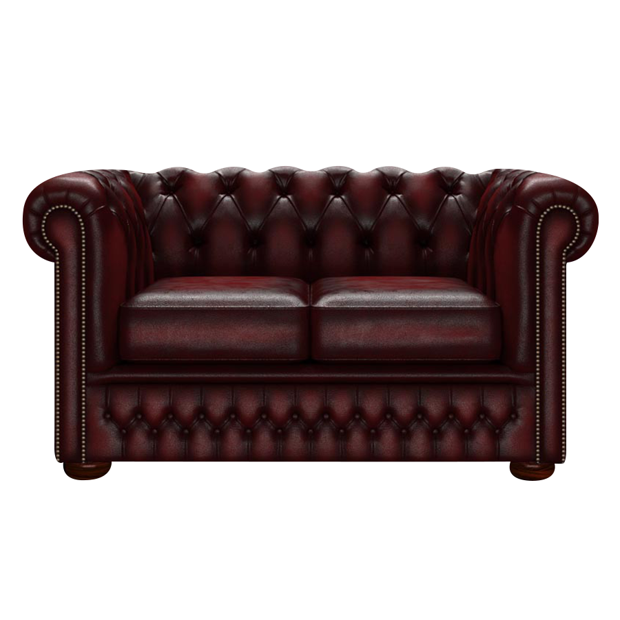 Fleming 2 Sits Chesterfield Soffa Antique Red