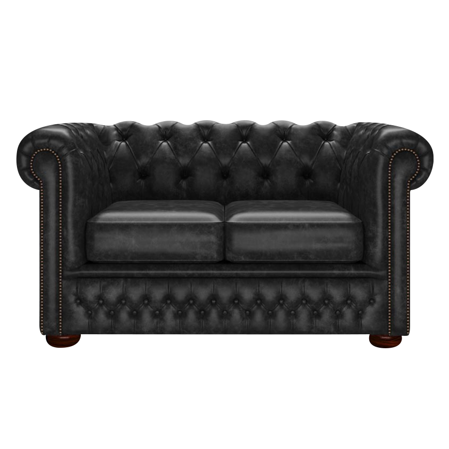 Fleming 2 Sits Chesterfield Soffa Etna Black
