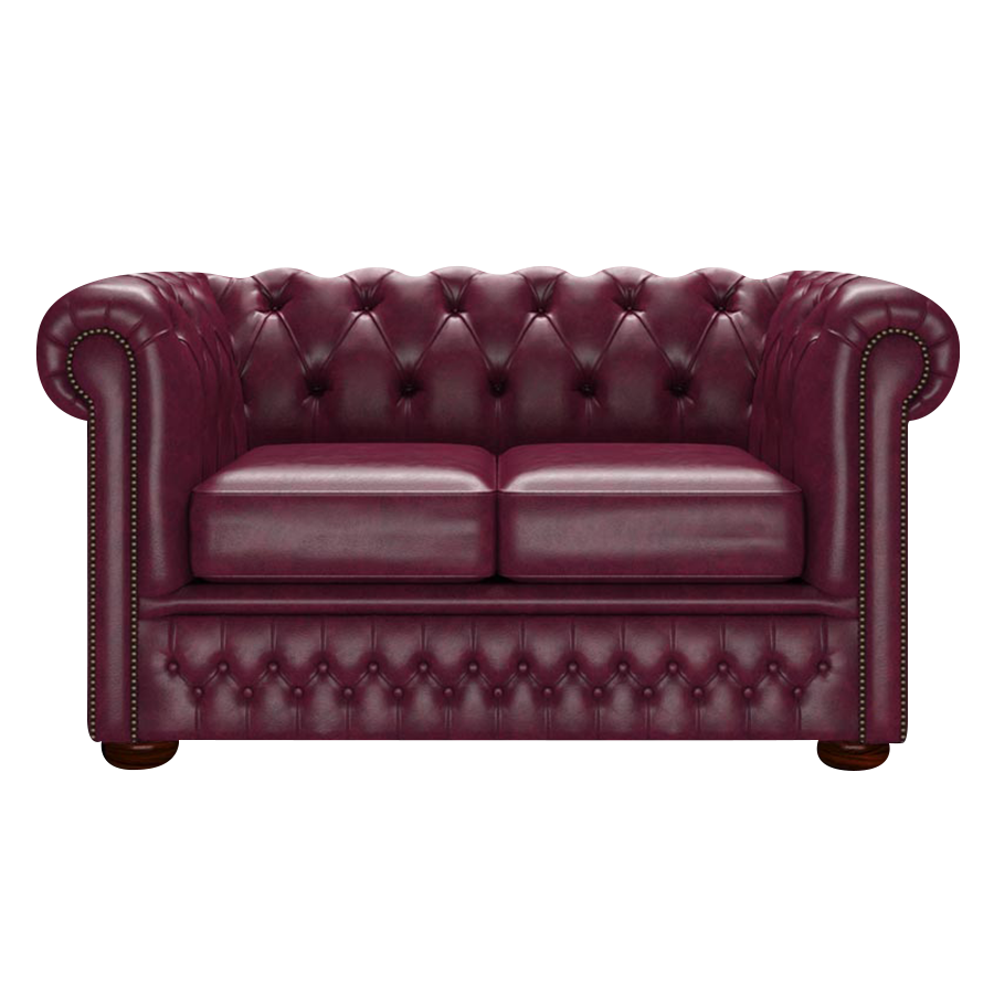 Fleming 2 Sits Chesterfield Soffa Old English Burgundy