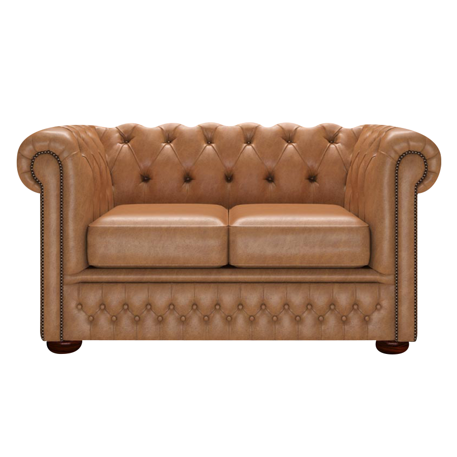 Fleming 2 Sits Chesterfield Soffa Old English Tan