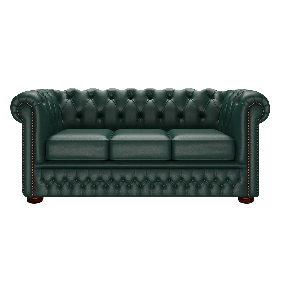 Fleming 3 Sits Chesterfield Soffa Birch Forest Green
