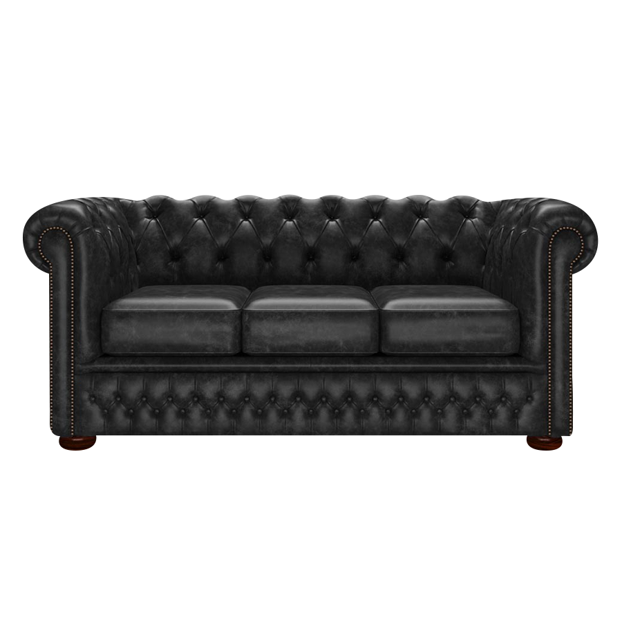 Fleming 3 Sits Chesterfield Soffa Etna Black