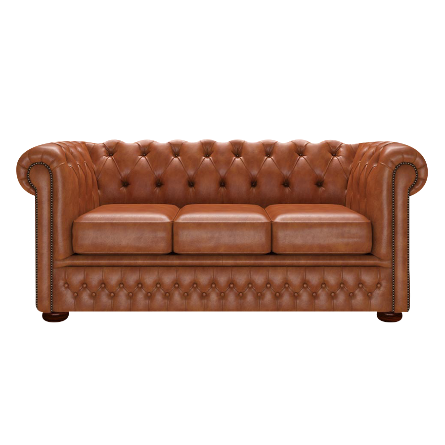 Fleming 3 Sits Chesterfield Soffa Old English Bruciato
