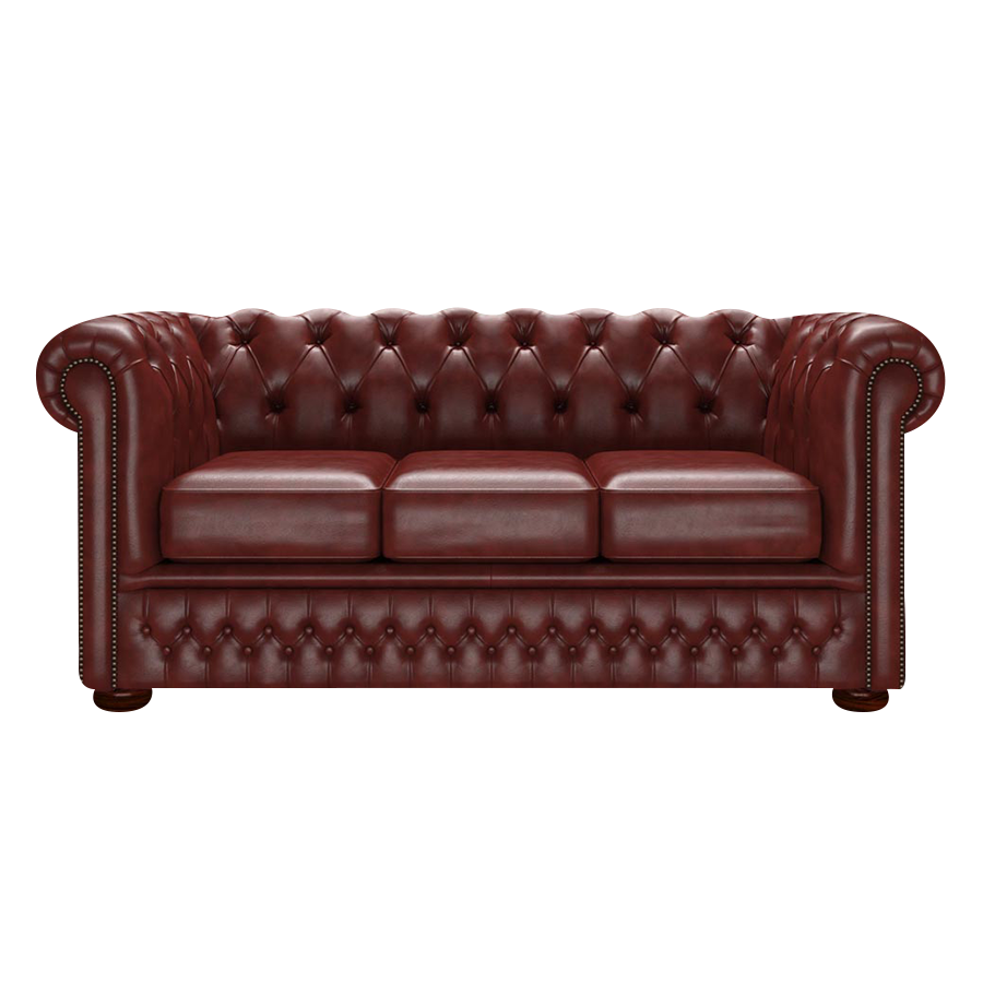 Fleming 3 Sits Chesterfield Soffa Old English Chestnut