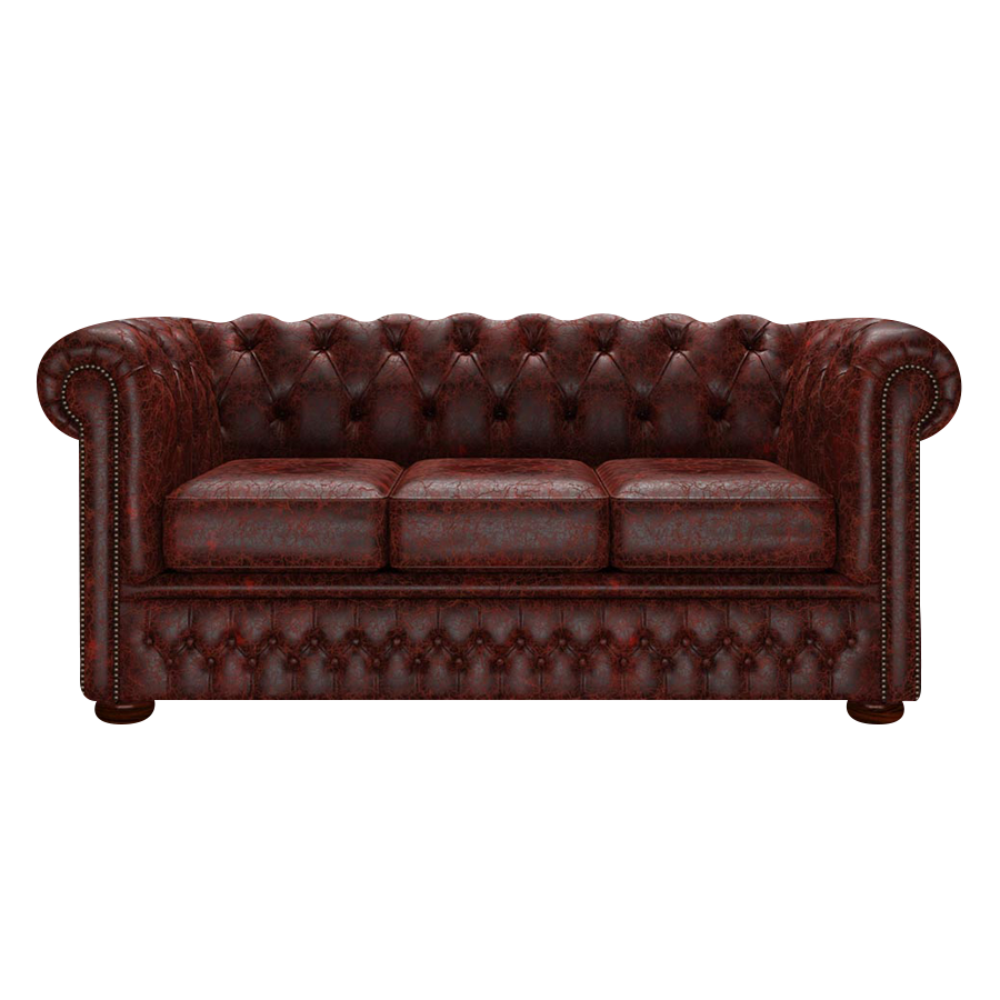 Fleming 3 Sits Chesterfield Soffa Tudor Oxblood