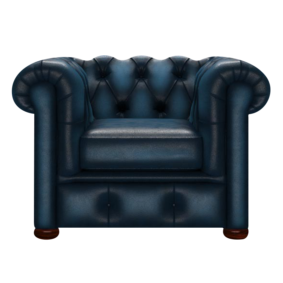 Conway Chesterfield FÄtölj Antique Blue