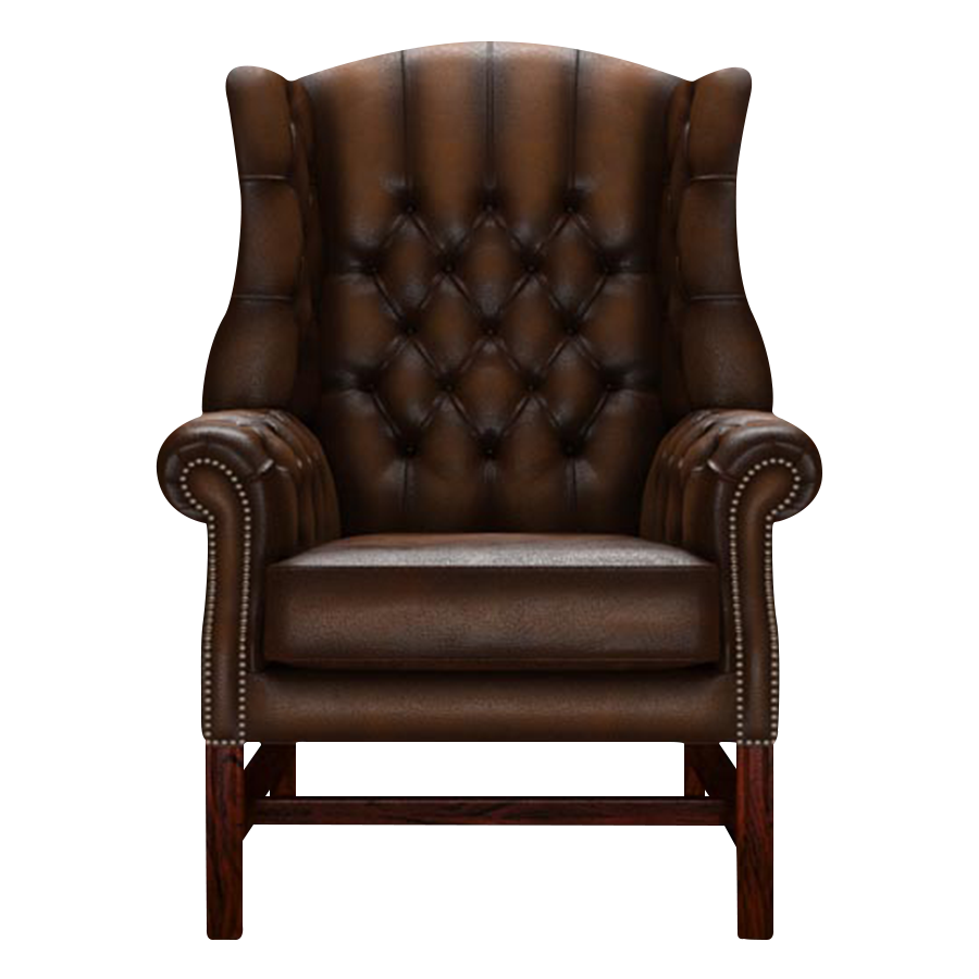 Darwin Chesterfield FÄtölj Antique Autumn Tan