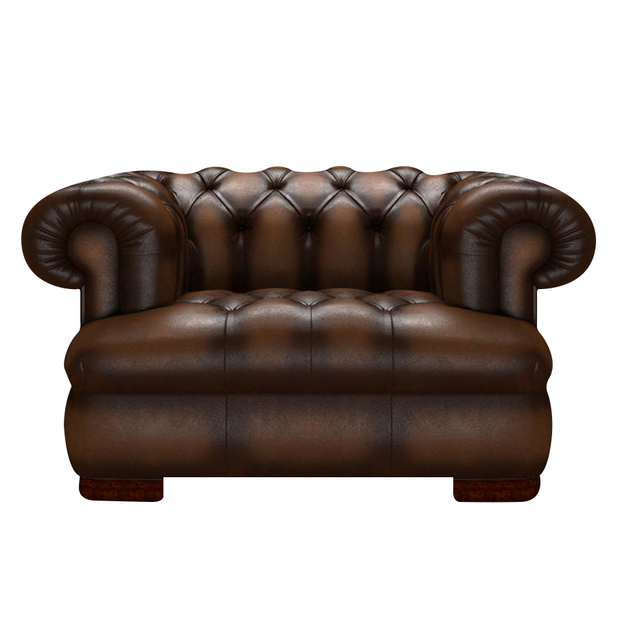 Drake Chesterfield FÄtölj Antique Autumn Tan