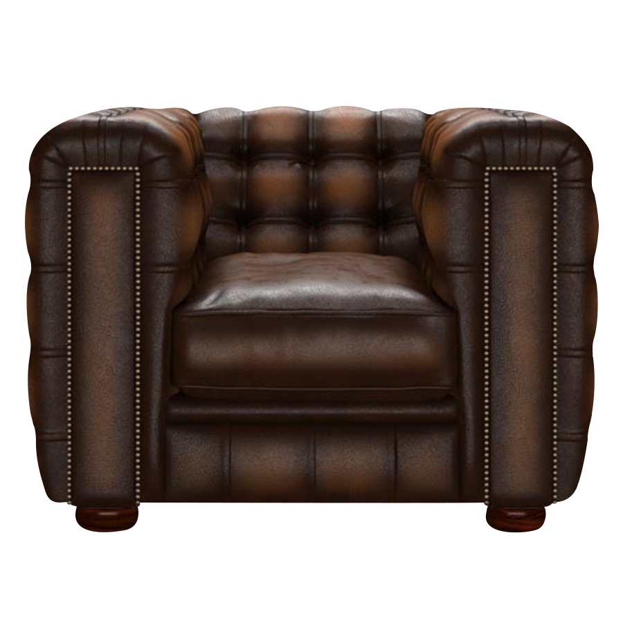 Kingsley Chesterfield FÄtölj Antique Autumn Tan