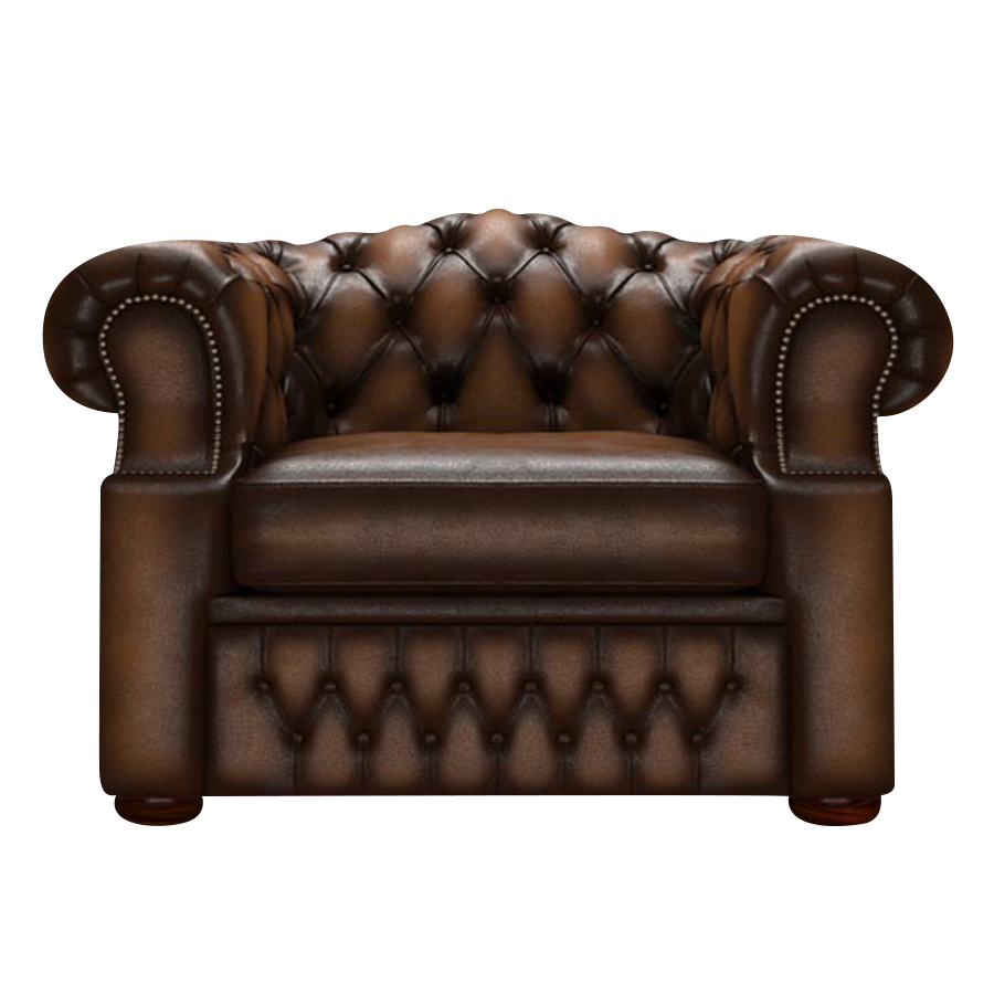 Lawrence Chesterfield FÄtölj Antique Autumn Tan