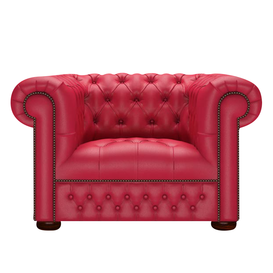 Linwood Chesterfield Fåtölj Shelly Flame Red