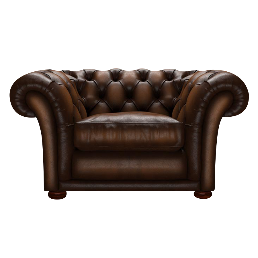 Shakespeare Chesterfield FÄtölj Antique Autumn Tan