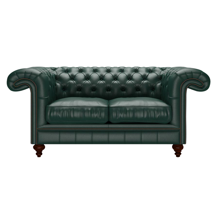 Allingham 2 Sits Chesterfield Soffa Birch Forest Green
