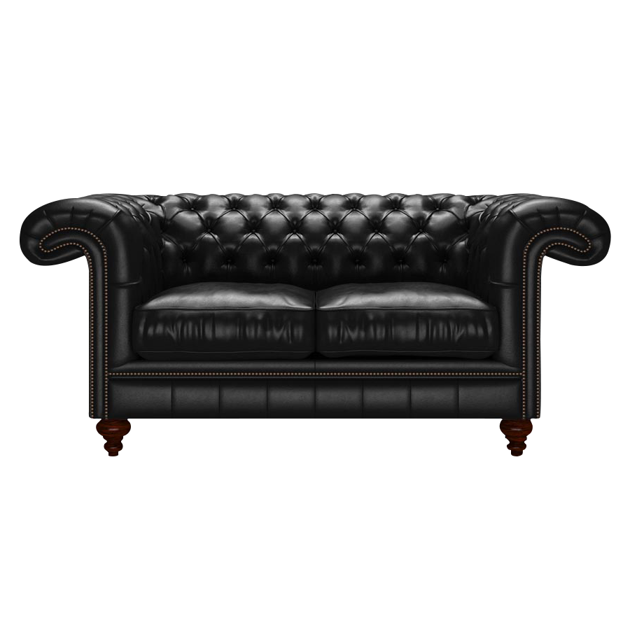 Allingham 2 Sits Chesterfield Soffa Old English Black