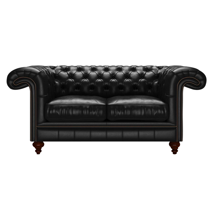 Allingham 2 Sits Chesterfield Soffa Old English Black