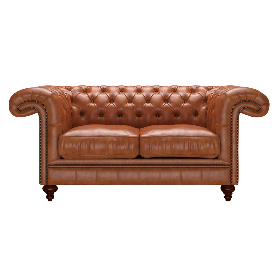Allingham 2 Sits Chesterfield Soffa Old English Bruciato
