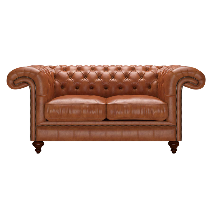 Allingham 2 Sits Chesterfield Soffa Old English Bruciato