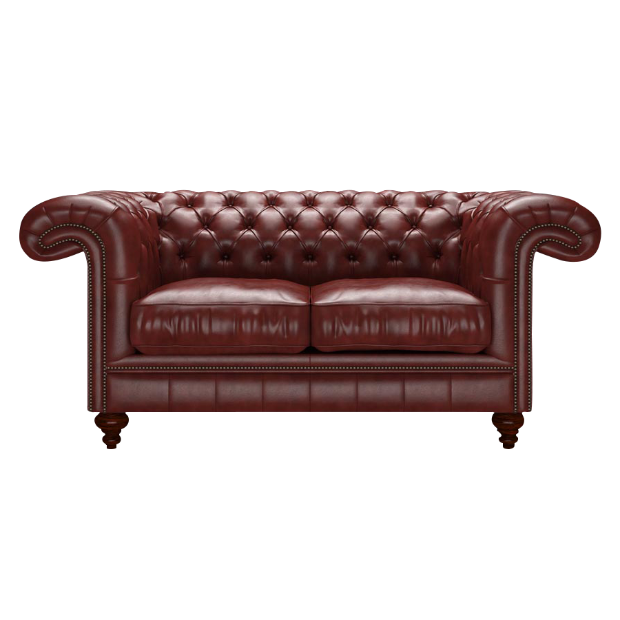Allingham 2 Sits Chesterfield Soffa Old English Chestnut