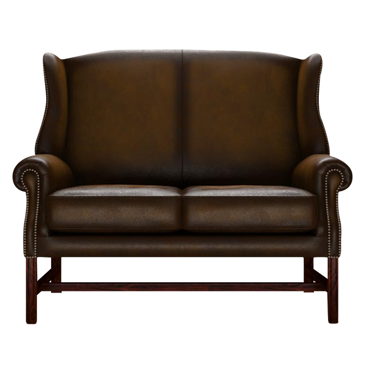 Drummond 2 Sits Chesterfield Soffa Antique Gold