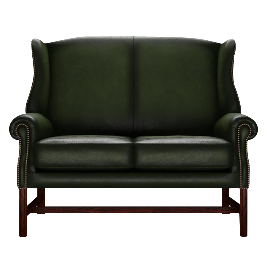 Drummond 2 Sits Chesterfield Soffa Antique Green