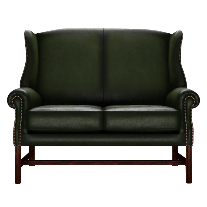 Drummond 2 Sits Chesterfield Soffa Antique Green