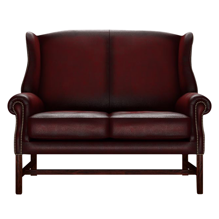 Drummond 2 Sits Chesterfield Soffa Antique Red