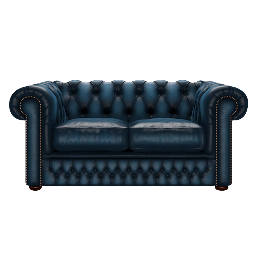 Shackleton 2 Sits Chesterfield Soffa Antique Blue