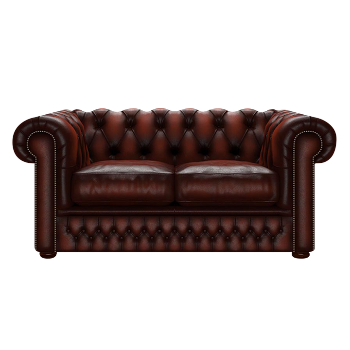 Shackleton 2 Sits Chesterfield Soffa Antique Chestnut