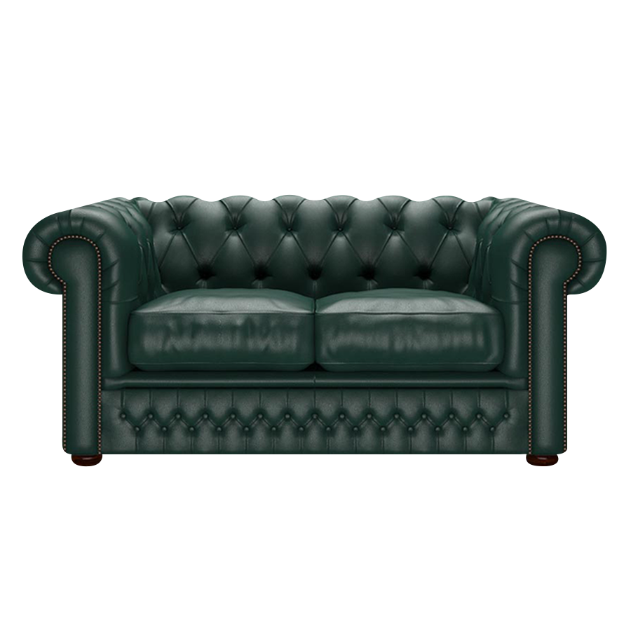 Shackleton 2 Sits Chesterfield Soffa Birch Forest Green